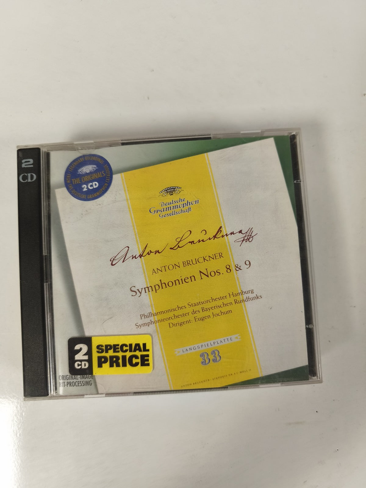 CD Anton Bruckner Symphonien 8 & 9 Deutsche Grammophon 2 CD Eugèn Jochum