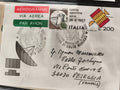 Aérogramme ancien Italie 1977 satellite Sirio affranchi, philatélie spatiale rar