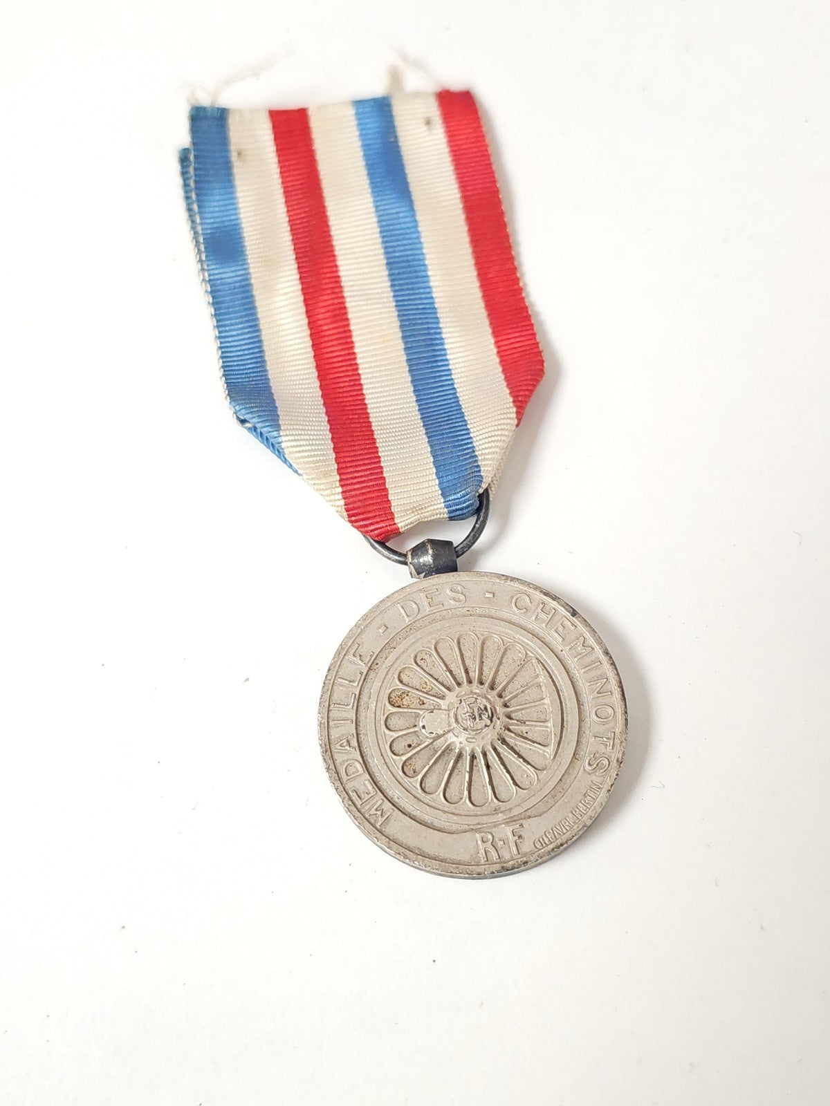 Médaille cheminots argent 1948 distinction ferroviaire SNCF décoration France