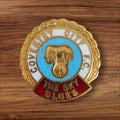 Badge Coventry City FC vintage émaillé doré – The Sky Blues football