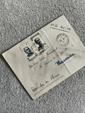 Lettre affranchie Madagascar timbres RF cachet Tananarive Marseille philatélie