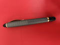 Stylo vintage Creeks motif losanges noirs doré ancien stylo-plume rétro