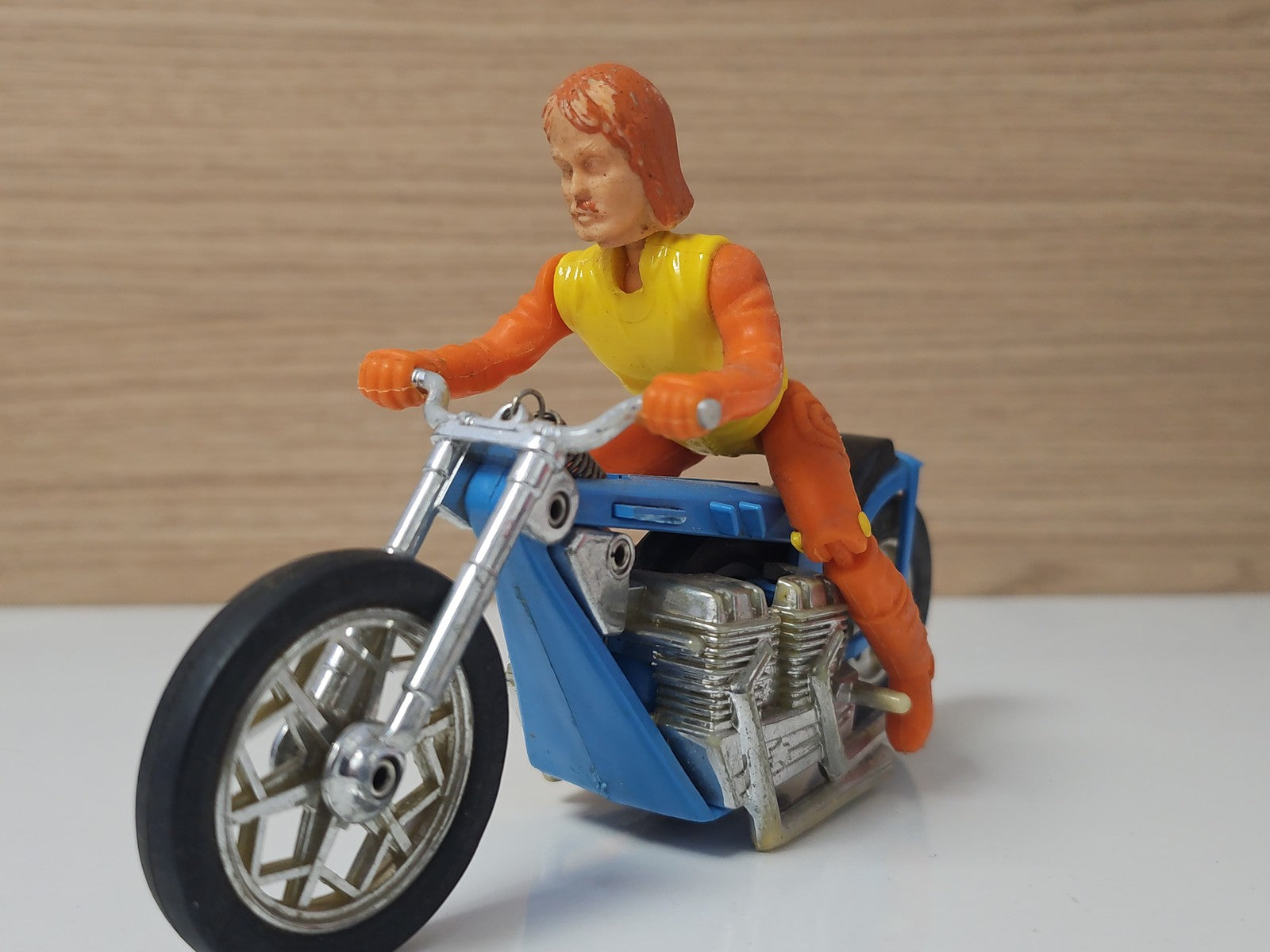 Moto cascadeuse rétro Les Motards Kenner Gyrojet ancien jouet vintage rare