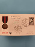 Lettre Premier Jour Héros Résistance Robert Keller 1957 timbre 12f philatélie FD