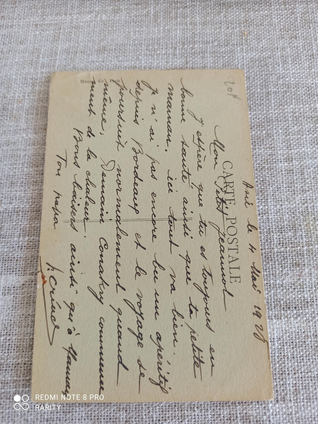 Carte postale ancienne paquebot Asie Chargeurs Réunis photo maritime vintage