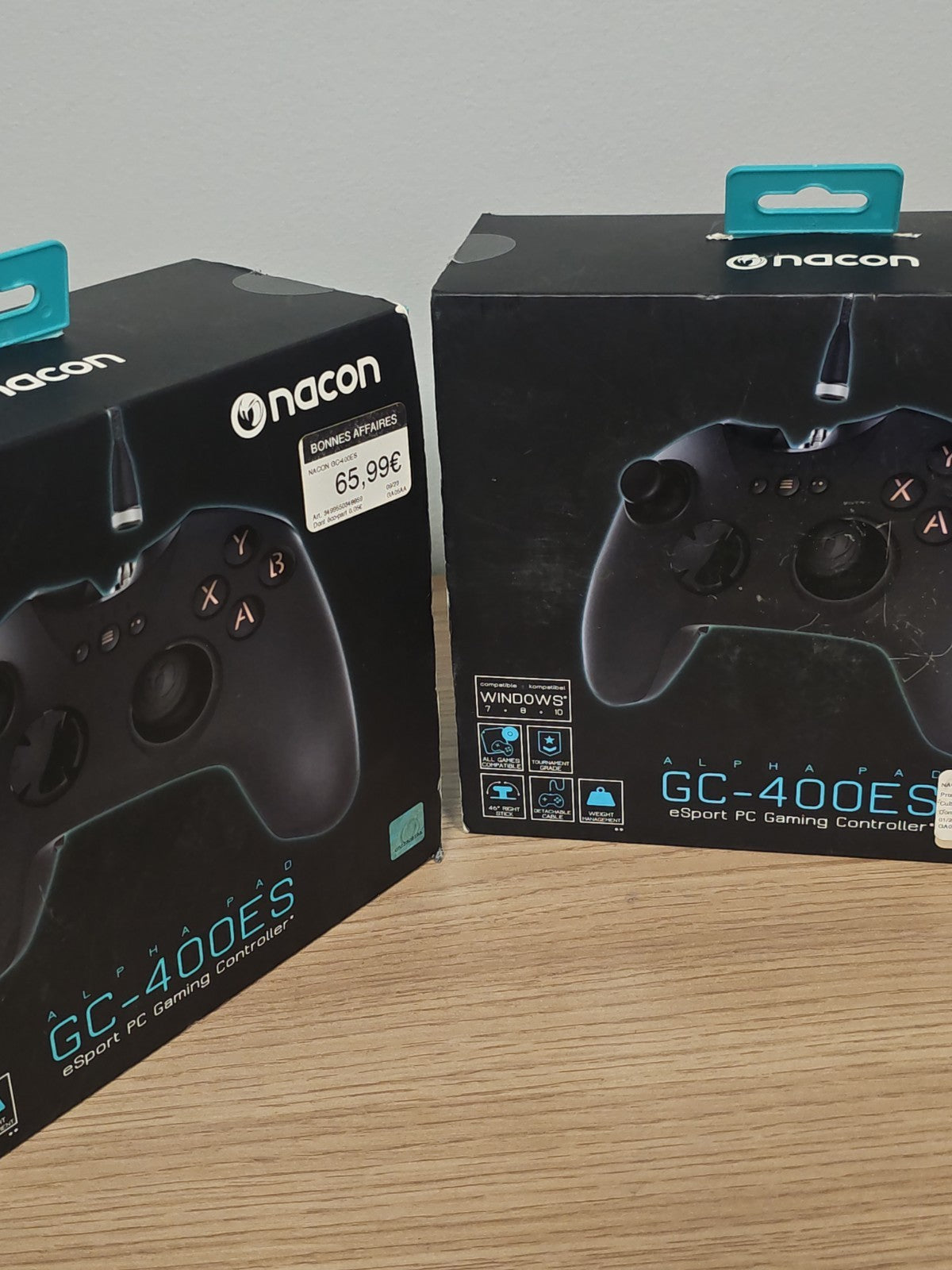 Manette Noir asymétrique Nacon esport gaming GC-400 ES filaire Neuf PC
