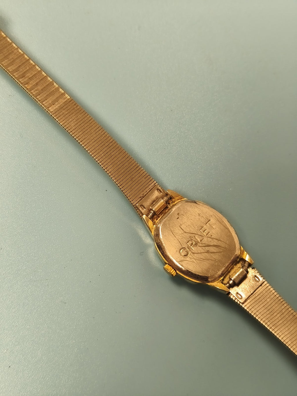 Montre femme vintage Orlet plaquée or, ancienne, style rétro, occasion collectio
