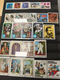 Lot de timbres République Centrafricaine thématiques variées, couleurs vives