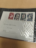 Enveloppe philatélie timbres Croix-Rouge France musée Dieppe thème art