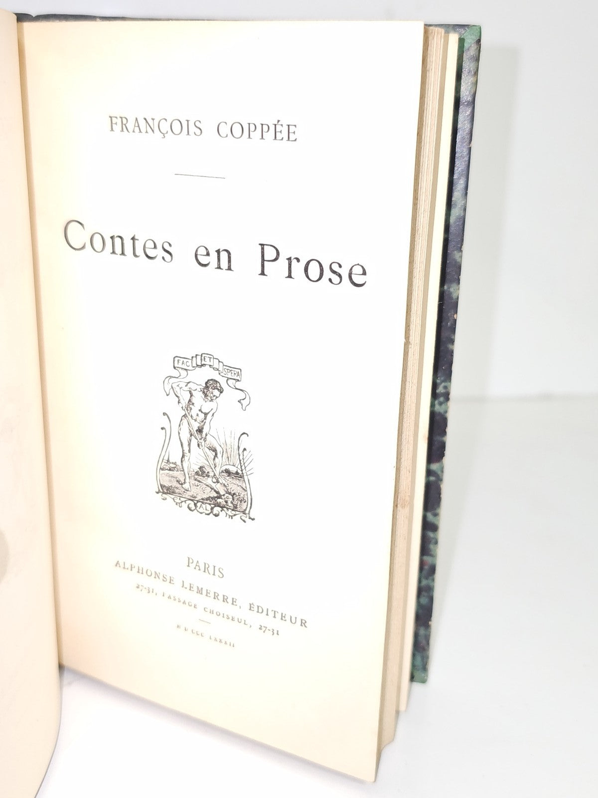 Titre: Livre ancien Contes en prose vintage, recueil rétro, littérature collecti