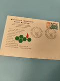Ancienne enveloppe philatélie Association Dame Blanche cachet Jeux de Table 1974