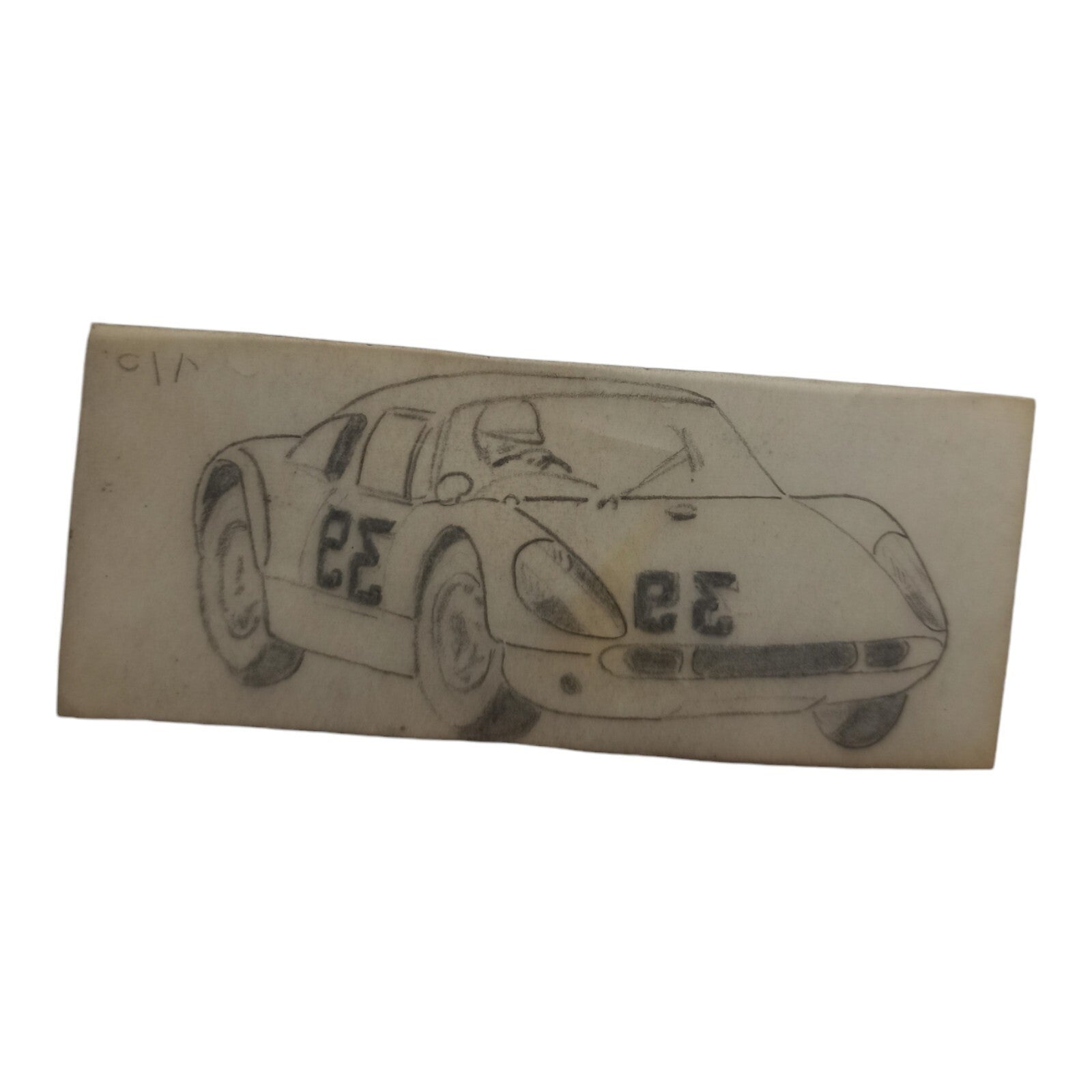 Plan de conception Dinky Toys calque voiture 33 dessin original