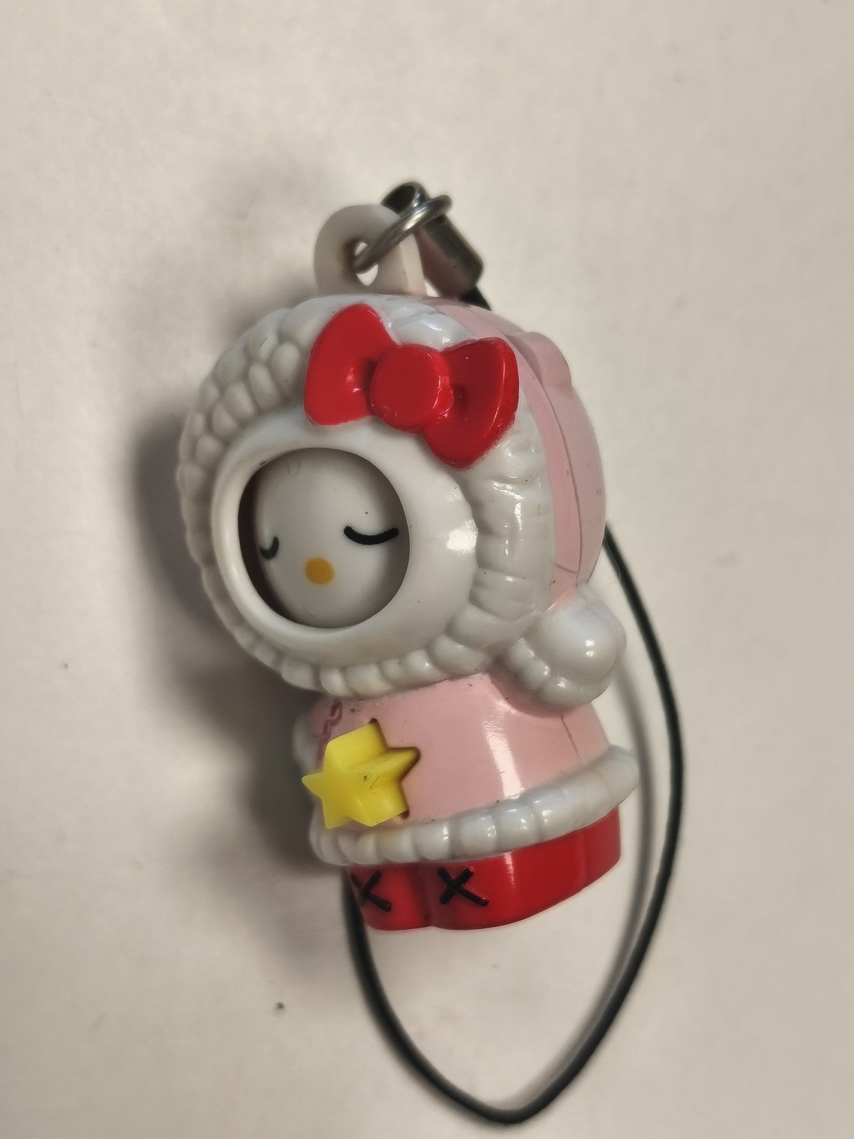 Porte-clés figurine Hello Kitty original, accessoire kawaii pour sac ou clés