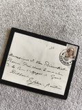 Lettre oblitérée Belgique 1927 timbre Louvain écriture manuscrite philatélie