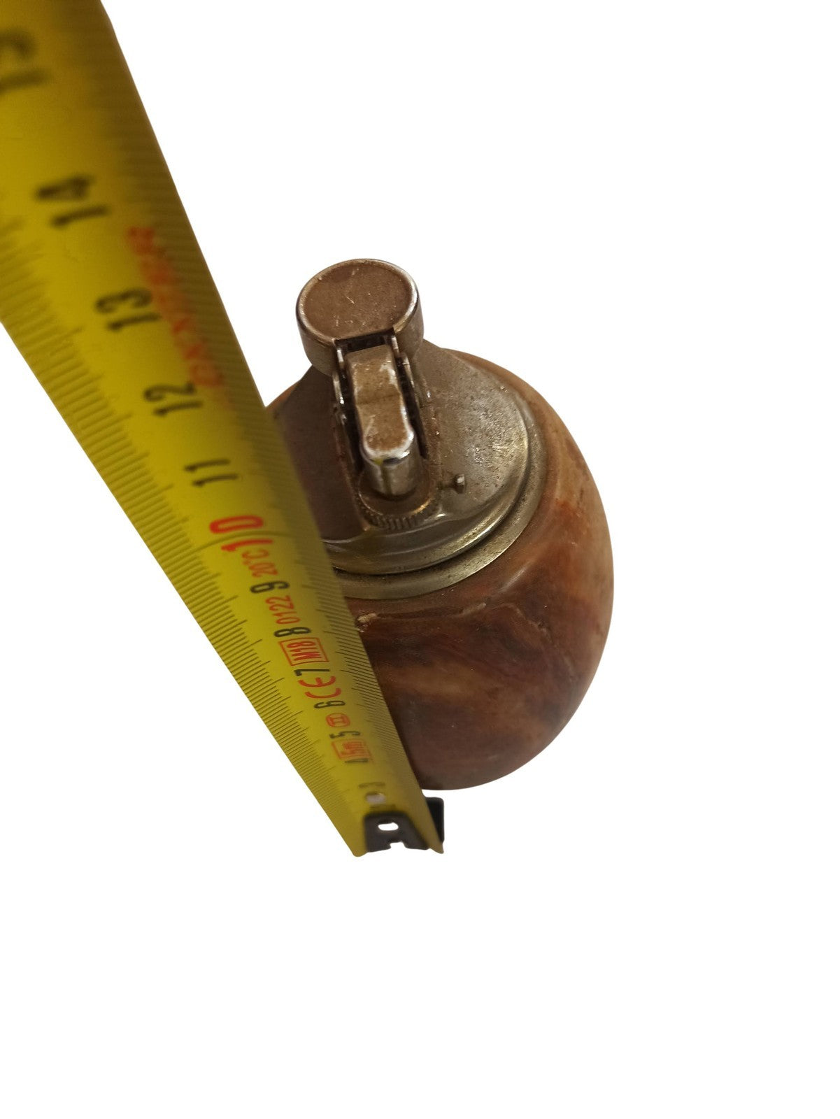Briquet de table ancien vintage, forme ovoïde, grand format rétro déco