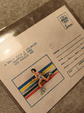 Carte postale philatélie Jeux Olympiques 1984 Los Angeles Roumanie athlétisme (R