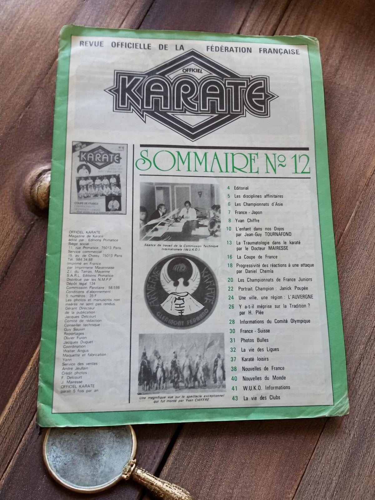 Magazine Karaté Officiel n°12 ancien – Revue Fédération Française vintage