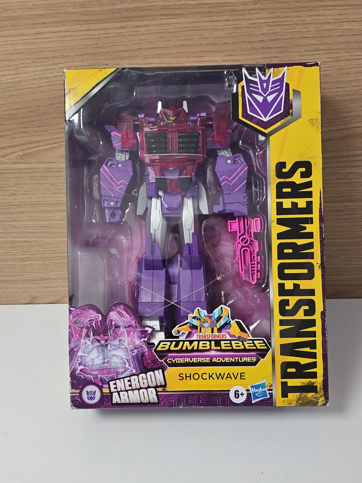 Transformers Cyberverse SHOCKWAVE Energon Armor figurine Hasbro Bumblebee enfant