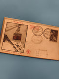 Lettre premier jour Chamonix téléphérique Aiguille du Midi 1956 philatélie FDC