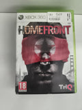 Jeu Xbox 360 Homefront THQ version PAL, jaquette PEGI 18, FPS Xbox