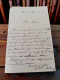 Lettre manuscrite ancienne 1929 écriture cursive adressée à Henri vintage