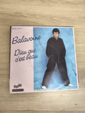 Vinyle 45 tours Balavoine Dieu que c'est beau pochette rose Barclay Riviera (Ref