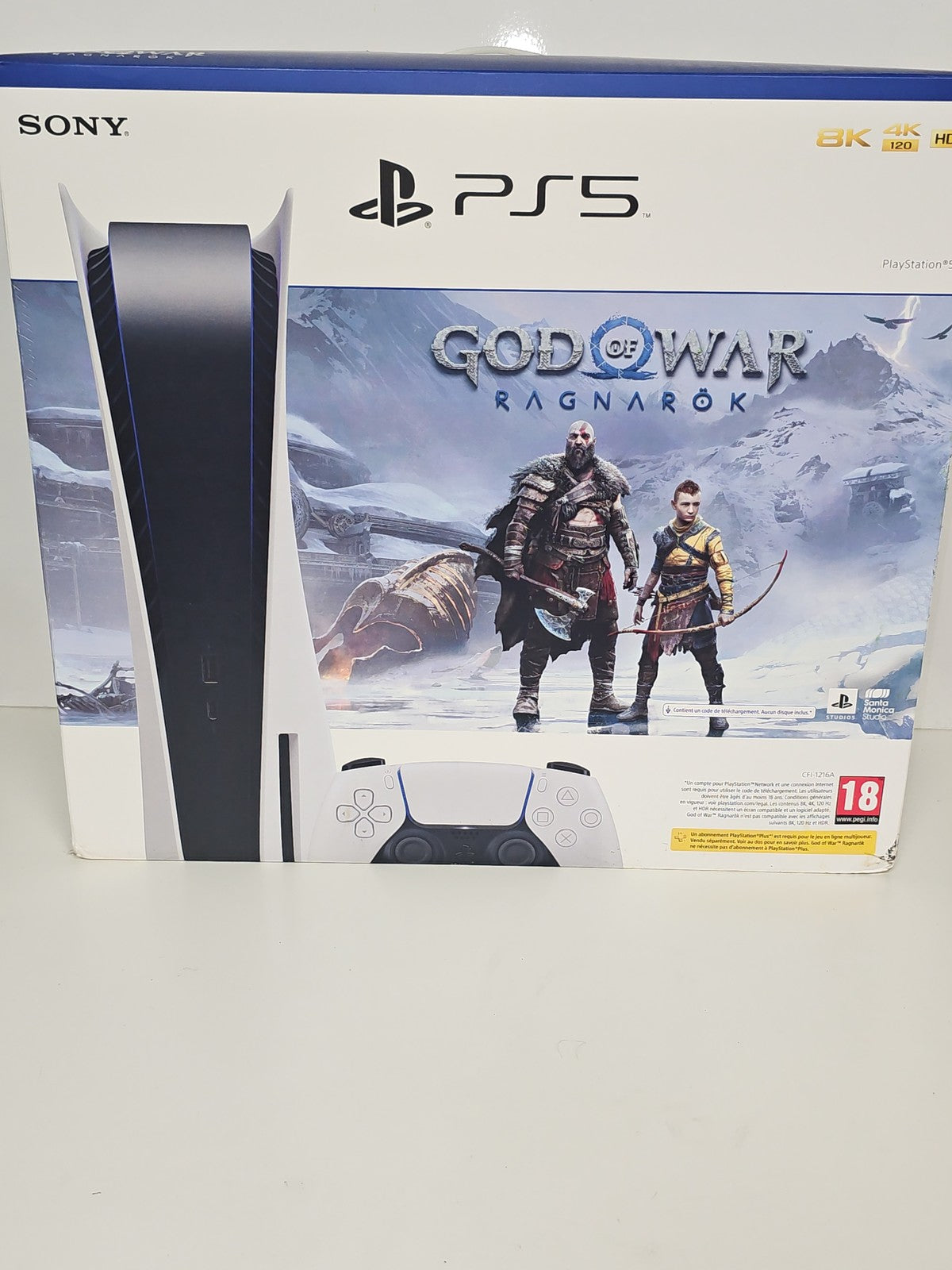 Boîte originale pour console PS5 God of War PlayStation, emballage d?occasion