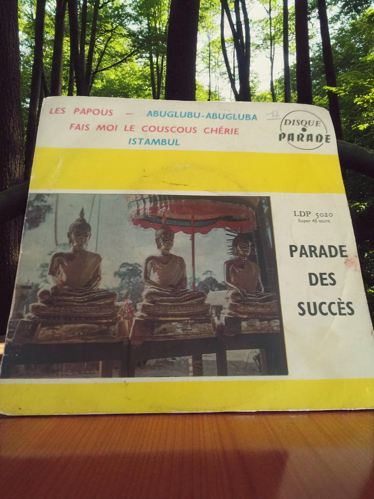 Vinyle 45 tours Les Papous Disque Parade ancien pochette Parade des Succès