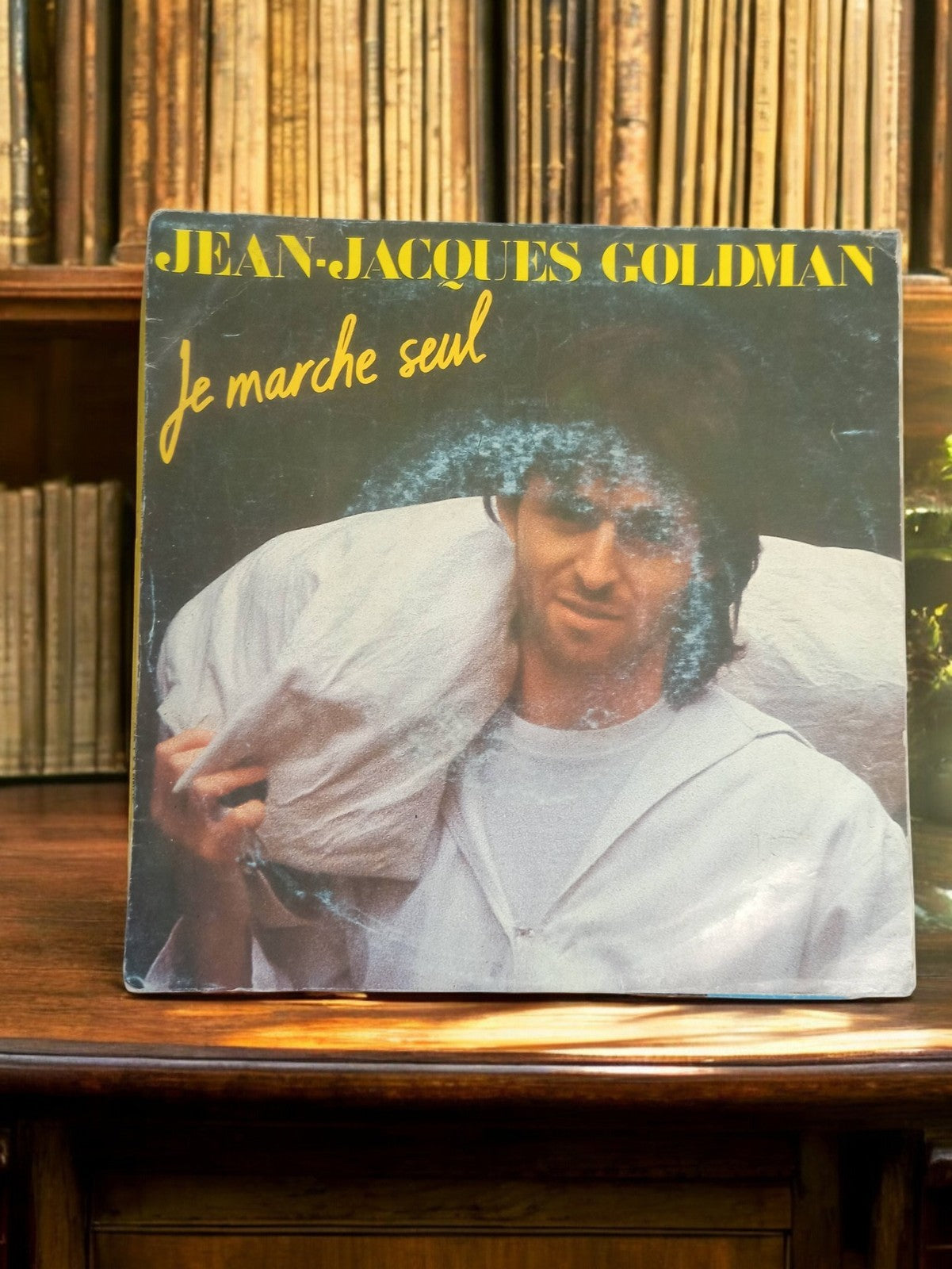 Vinyle 45T Jean-Jacques Goldman Je marche seul ancien disque rétro français