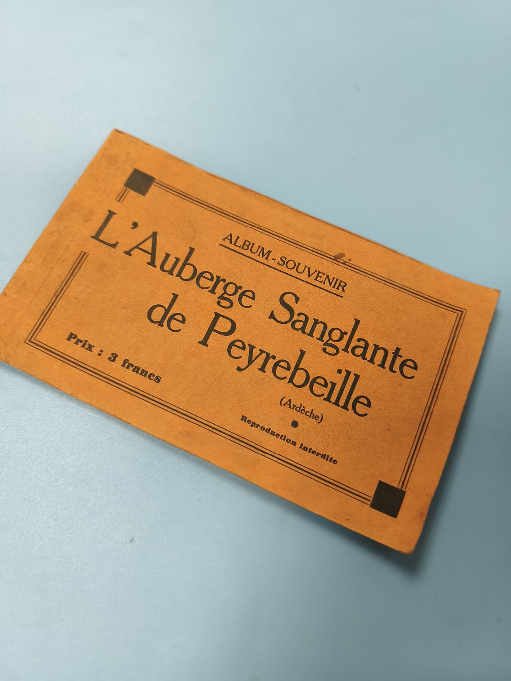 Lot anciennes photos album souvenir Auberge sanglante Peyrebeille Ardèche vintag