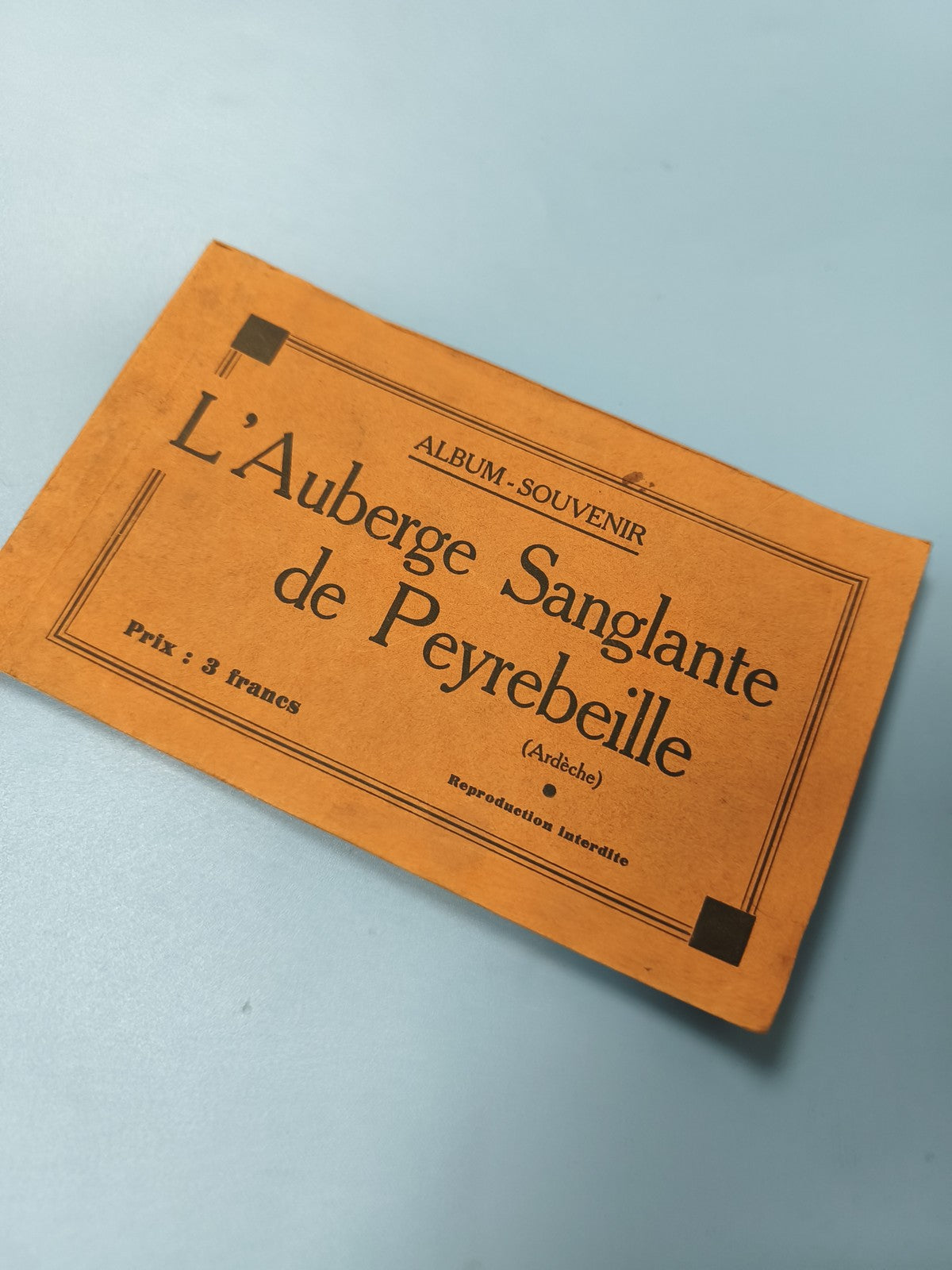 Lot anciennes photos album souvenir Auberge sanglante Peyrebeille Ardèche vintag