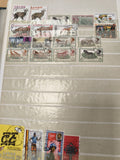 Lot de timbres Ethiopie animaux, personnages et motifs divers (support non inclu