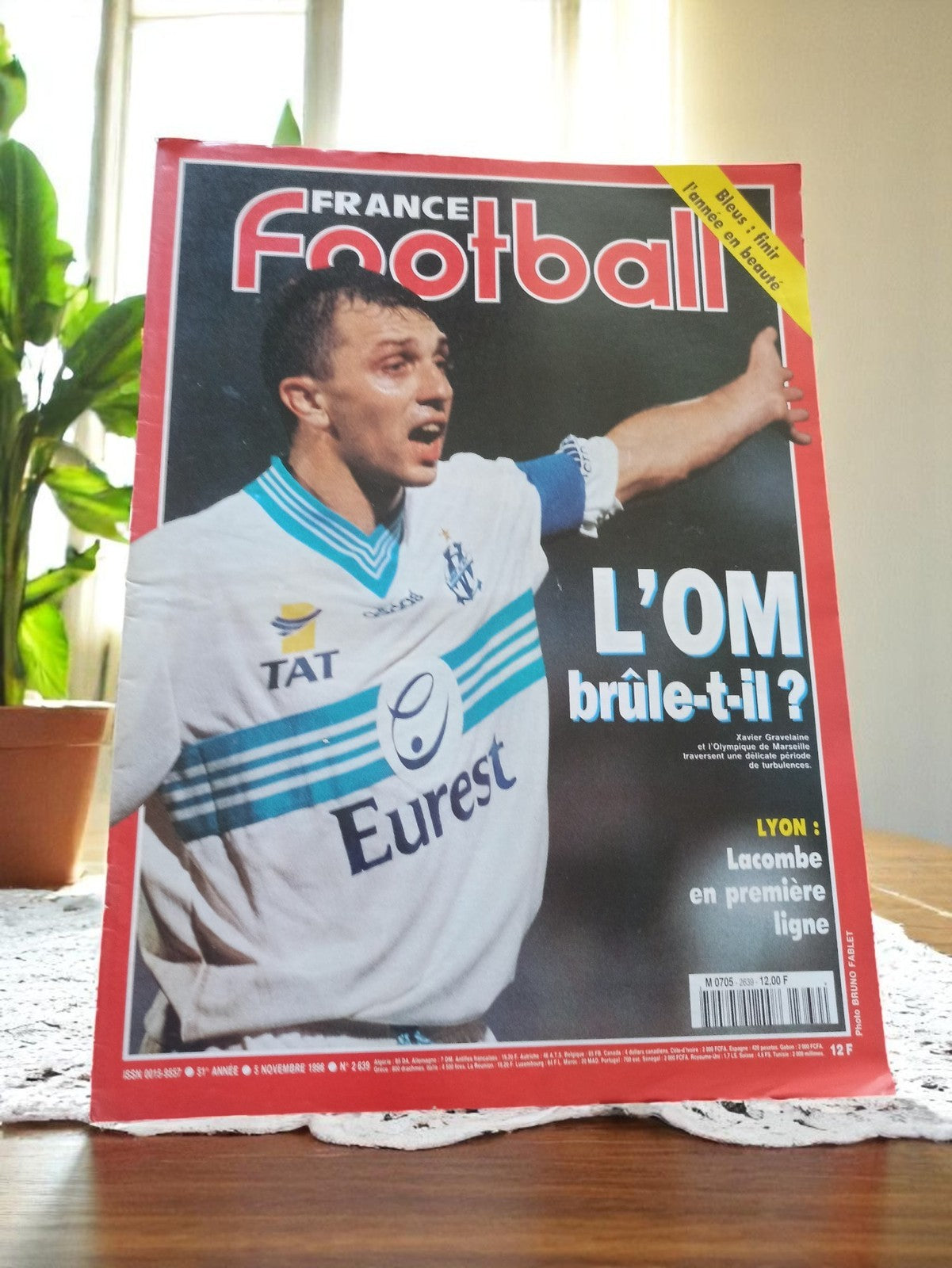 Magazine France Football 1996 Marseille OM Vintage Ancien Collector