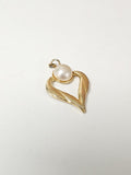 Antique vintage gold-plated retro pendant for collector pre-owned jewelry