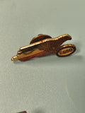 Vintage pin's Esso aigle publicitaire ancien, collection pétrole, émaillé