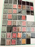 Timbres Canada anciens oblitérés lot philatélie x35 effigies rois cents