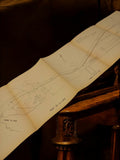 Plan ancien Marseille Port de la Lave travaux publics hydraulique vintage 1930s