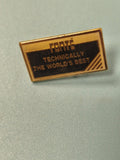 Vintage pin's rectangulaire FORTE, badge publicitaire, collection rétro (Ref 5)