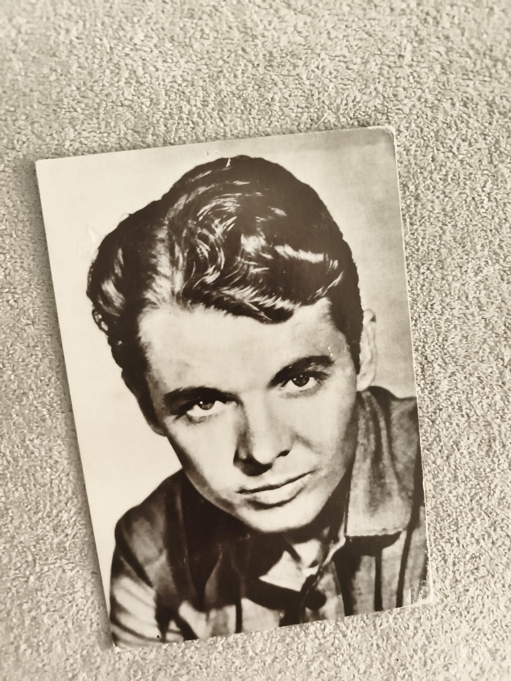 Carte postale ancienne portrait photo Murphy vintage noir et blanc