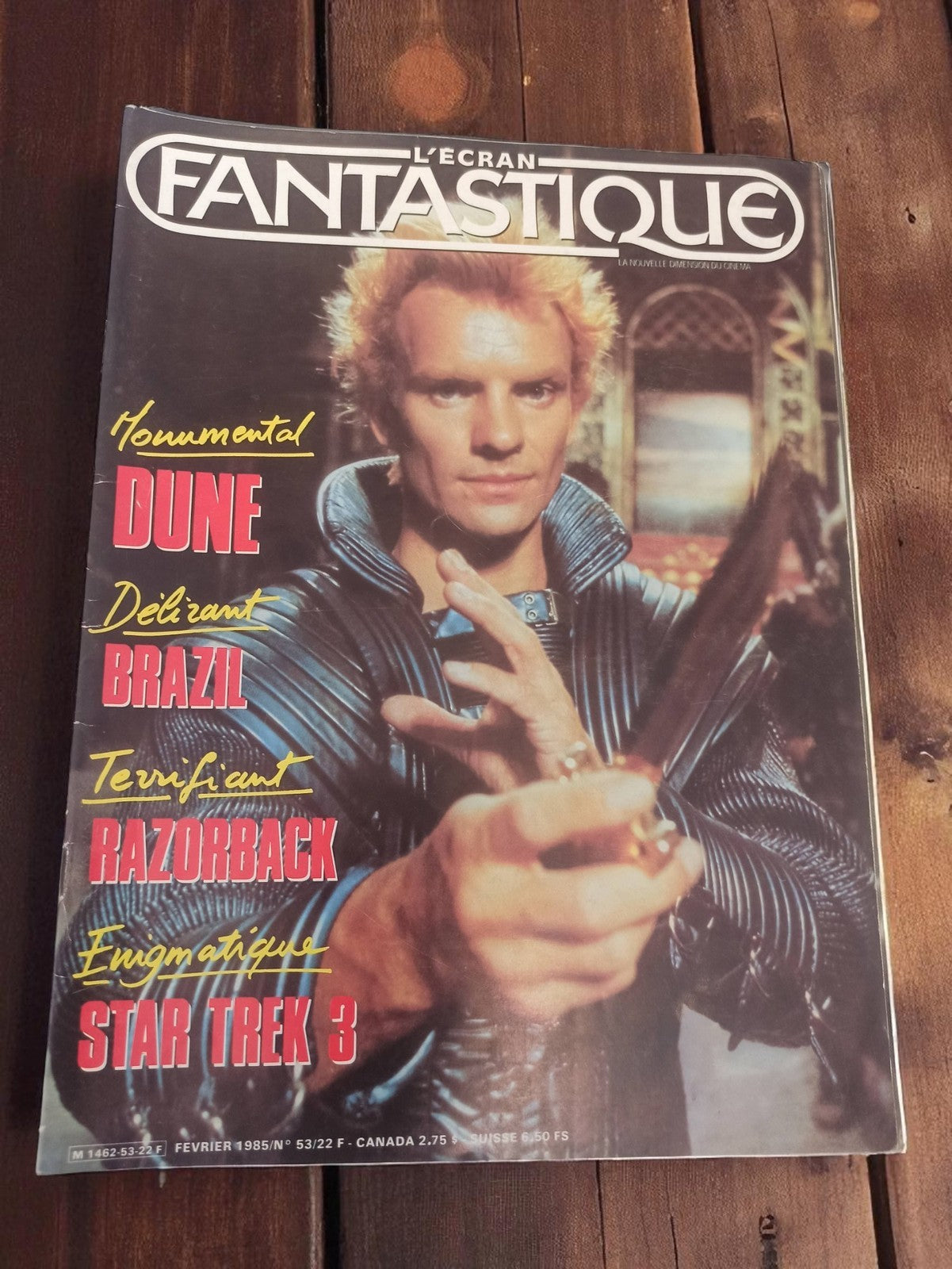 Magazine cinéma vintage L’Écran Fantastique février 1985 Dune Brazil Star Trek