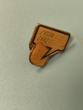 Pin's vintage Pulco bulle "J'veux aller chez Pulco" jaune rétro collection