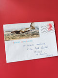 Enveloppe philatélie Troupes Aéroportées avion affranchie timbre France