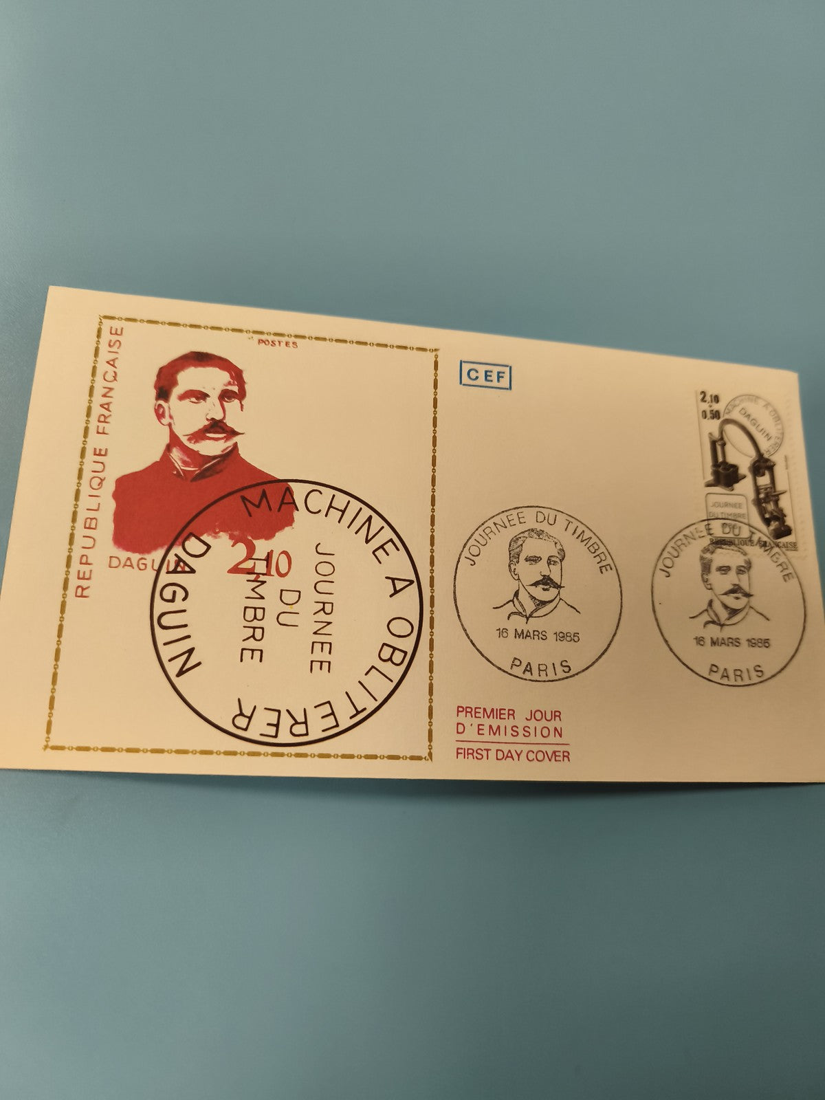 Enveloppe FDC Premier Jour d?Émission Daguerre 1985, oblitérations Paris