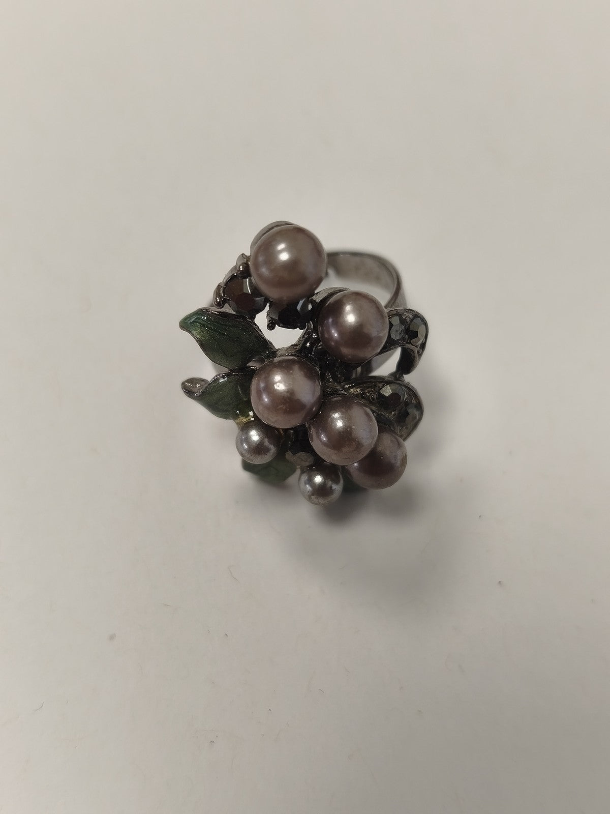 Bague fantaisie rétro vintage, anneau ancien pour collection ou costume