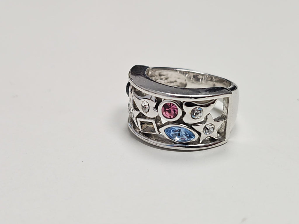 Bague rétro ancienne fantaisie taille 52 bijou vintage pour collectionneur