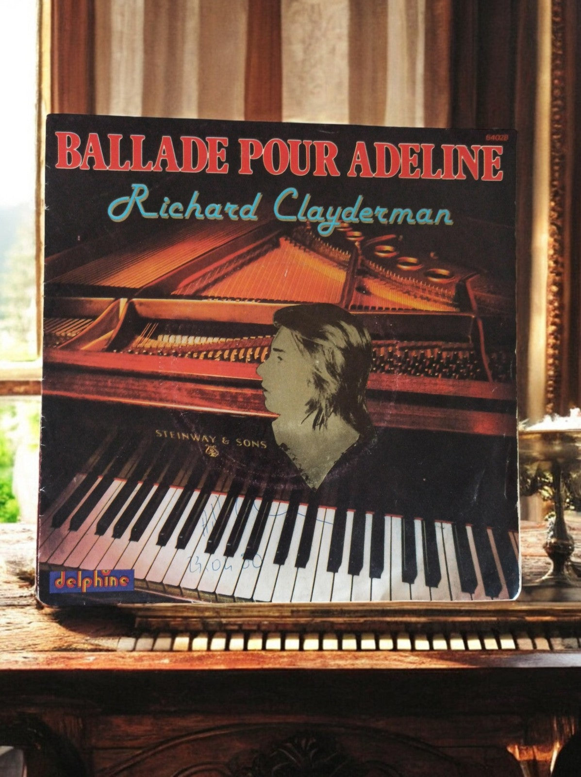 Disque vinyle 45T Ballade pour Adeline Richard Clayderman Delphine piano