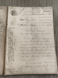 Ancien document manuscrit jugement 19e siècle Lafarge archives justice