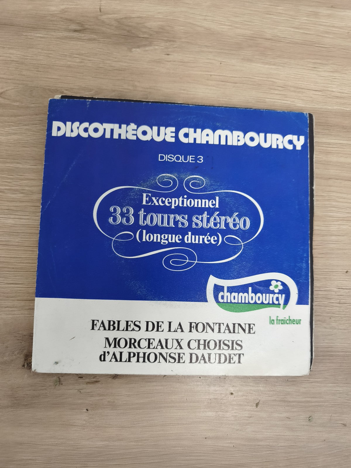 Vinyle 33 tours Discothèque Chambourcy Fables La Fontaine Alphonse Daudet