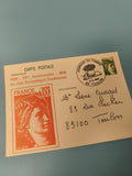 Ancienne enveloppe philatélie 1979 Club Toulonnais, oblitération 1980