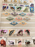 Timbres anciens Roumanie animaux oiseaux oblitérés lot philatélie vintage